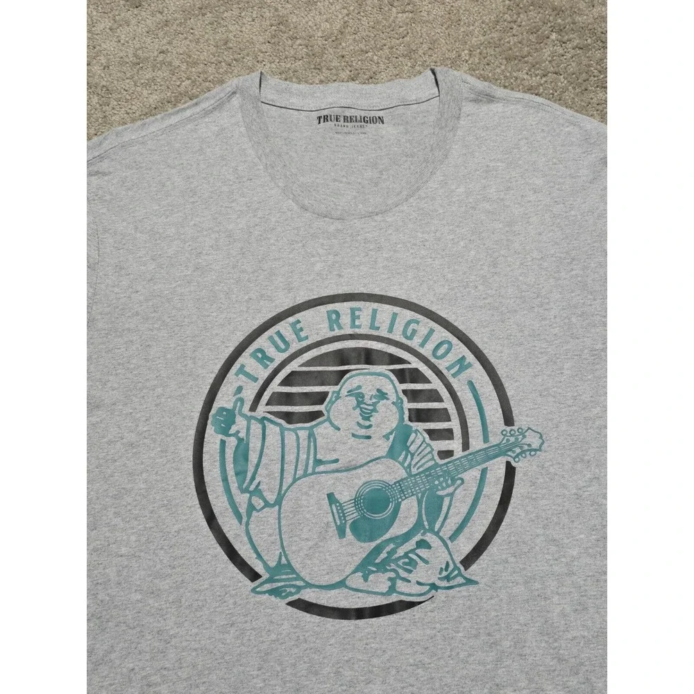 NWT True Religion Jeans‎ T-Shirt Graphic Buddha Logo Mens M